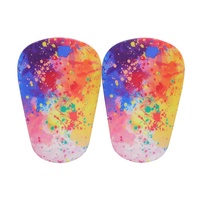 LINGTU Factory 9.5*6cm Mini protège-tibias Jésus, équipement de protection pour le football, protège-tibias mini pour enfants, jeunes et adultes