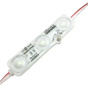 Modul LED 3 Dot DC12V untuk Saluran Huruf Tahan Air IP68 Sam Sung LED 2835 Chip Korea