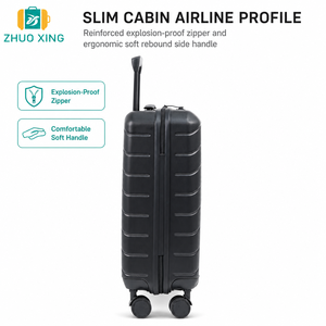 <span class=keywords><strong>Valigia</strong></span> <span class=keywords><strong>da</strong></span> <span class=keywords><strong>Cabina</strong></span> 20 Pollici con Ruote in Materiale ABS con Serratura TSA <span class=keywords><strong>Dimensioni</strong></span> Standard 55X40X20 CM - Product Image 3