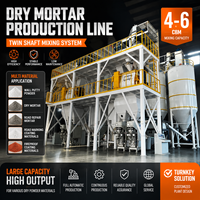 Mélangeur à pales automatique polyvalent à double arbre, capacité 1-30 t/h, pour le mélange de poudre de mortier sec, mélange de précision pour applications spécialisées