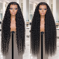 Perruque Lace Front HD 13x4 en Cheveux Humains, Sans Colle, Ondulation Naturelle, Densité 250%, Pré-Pluckée, Cheveux Vierges pour Femmes Noires - Vente en Gros