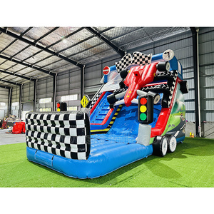 Tobogán Inflable de Arcoíris con Flamencos Fiveflowers, Compre un Castillo Inflable, Parque Infantil Inflable para Fiestas Infantiles de Alquiler - Product Image 5