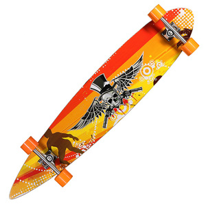 Planche à roulettes <span class=keywords><strong>en</strong></span> <span class=keywords><strong>bambou</strong></span> personnalisée Ruidongle à quatre roues avec motif de poisson graffiti, planche à roulettes de rue pour adultes et enfants - Product Image 4
