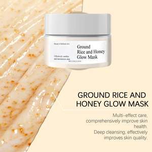 Masque d'argile hydratant au miel et au riz, nourrit en profondeur, exfolie les peaux mortes, équilibre le sébum, peaux sèches et mixtes, 150g - Product Image 4