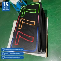 Letrero de Neón Personalizado con Forma de Comida, Letrero LED Flexible de Neón para Decoración de Paredes Interiores Comerciales, para Cafeterías y Comedores