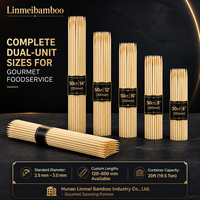 Brochettes coréennes en bambou naturel de 20 cm avec pointes aiguisées de qualité alimentaire pour le grillage de bœuf Bulgogi, vente en gros pour restaurants