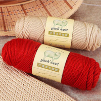 Fil à tricoter en laine mérinos 2,5 mm pour écharpe, chapeau, manteau, fil à crocheter fait main, 100g, vente en gros