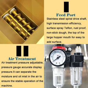 Mini thủy lực tự động Bánh Mì Bánh mì tròn Báo Chí bánh pizza bóng làm cắt sheeter máy và bột Divider - Product Image 6