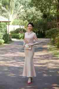 Precio de descuento Vestido de banquete joven <span class=keywords><strong>Cheongsam</strong></span> tradicional Estilo chino Vestido de noche chino - Product Image 3