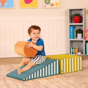 Structure d'escalade multifonctionnelle pour enfants avec toboggan, tapis de jeu intérieur en EVA, tapis de ramper pour bébé, usage domestique, unisexe, 2 à 4 ans - Product Image 2