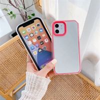 Étui de téléphone 4G A22 antichoc en TPU+PC, sac étanche transparent avec 3 trous pour appareil photo, protection renforcée, couleur bonbon