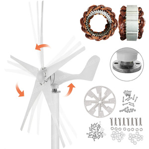 Elege 3KW 1KW 5KW กังหันลม3เฟส12V/24V/48V, เครื่องกำเนิดไฟฟ้ากระแสสลับแบบ3เฟสสำหรับใช้ในครัวเรือนขนาดเล็ก - Product Image 6
