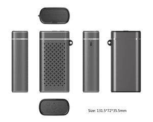 Loa sạc di động ngân hàng điện bluetooth loa 4000mAh TF AUX Chất lượng cao <span class=keywords><strong>Ultra</strong></span> <span class=keywords><strong>Slim</strong></span> điện thoại di động sạc với USB C - Product Image 1