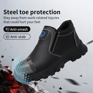 Zapatos <span class=keywords><strong>de</strong></span> seguridad LAnoudun <span class=keywords><strong>de</strong></span> corte medio para hombre, con puntera <span class=keywords><strong>de</strong></span> acero, parte superior <span class=keywords><strong>de</strong></span> microfibra, suela <span class=keywords><strong>de</strong></span> goma resistente a pinchazos, con cordones, botas <span class=keywords><strong>de</strong></span> <span class=keywords><strong>trabajo</strong></span>. - Product Image 4