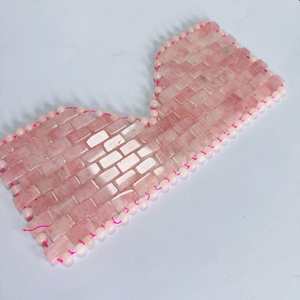 Máscara de Piedras Preciosas Refrescantes, Herramienta de Masaje Ocular de Cuarzo Rosa - Product Image 5