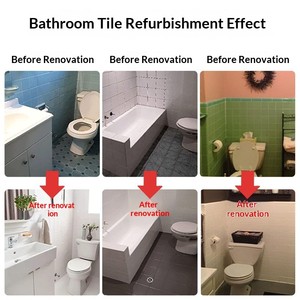 Peinture pour carrelage à base d'eau <span class=keywords><strong>SBS</strong></span> HDPE Fibre de verre à bulles haute résistance pour la rénovation des sols et des murs de salle de bain, changement de couleur de la baignoire - Product Image 2