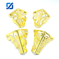 Pieds de canapé modernes JIYUE JY-H01 13CM à motif creux, pieds de support de lit, accessoires de quincaillerie métallique pour meubles de table