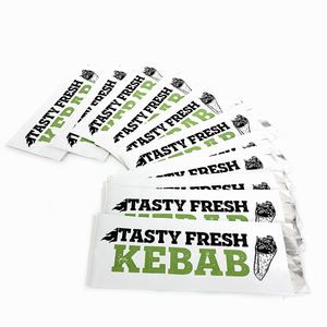 Bolsas de Papel Kraft Biodegradables con Lámina de Aluminio para Comida Rápida <span class=keywords><strong>Burger</strong></span> <span class=keywords><strong>King</strong></span>, Impresión Offset para Ensaladas, Kebab y Comida para Llevar - Product Image 2