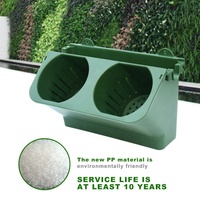 Jardinière murale verticale auto-arrosante pour jardin domestique, en plastique PP écologique, biodégradable, légère, moderne, emballée en carton