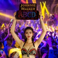 Letrero Luminoso LED Personalizable con Pantalla Digital, Recargable, Programable por Aplicación, con Texto Desplazable, para Publicidad en Bares y Restaurantes