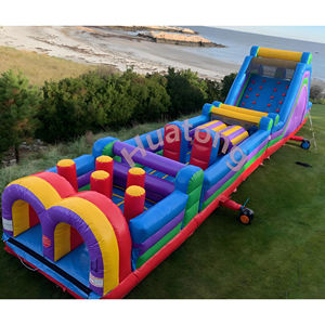 Parcours d'obstacles gonflable coloré pour jeux <span class=keywords><strong>de</strong></span> défis <span class=keywords><strong>de</strong></span> grande taille, <span class=keywords><strong>location</strong></span> <span class=keywords><strong>de</strong></span> jeux <span class=keywords><strong>de</strong></span> fête unisexe commerciaux - Product Image 1