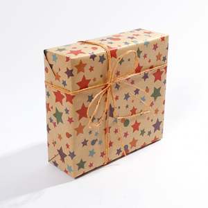 Nuevo diseño de papel de regalo de impresión Kraft de cumpleaños 43*300 cm papel de regalo Kraft - Product Image 1