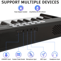 Music Instrument Digital Piano Folding Portable Electronic Piano 88 Keys Keyboard