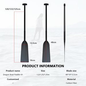 Wholesale Custom Kingpaddle Carbon Fiber Dragonboat <b>Paddle</b> Oar Unisex Use High Strength Durable Non-Slip Lakes Rivers Model - Product Image 3
