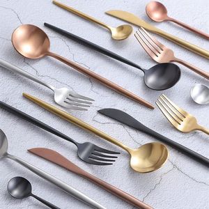 Promotion Luxury 4pcs 24 Pcs Gold Flatware Royal Wedding Tableware Set Stainless Steel Cutlery Box - Product Image 1