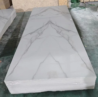 Panel & Papan Dinding Alternatif Marmer PVC Ukuran 4X8 FT Harga Grosir, Lapisan UV Mengkilap Tinggi