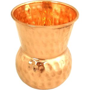 PARIJAT HANDICRAFT Vaso martillado hecho a mano Tazas de mula de metal de Moscú Tazas para bebidas de cóctel y refrescos - Product Image 5