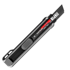 Grand couteau utilitaire épaissi robuste coupe-papier peint multifonctionnel lame noire durable tranchante poignée en caoutchouc couteau de <span class=keywords><strong>Combat</strong></span> - Product Image 5