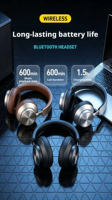 OEM haut de gamme pour écouteurs supra-auriculaires 6.0, batterie longue durée, coussinets en métal souple pour un confort premium, utilisation sportive et en voyage