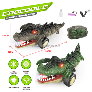 Jouets LK, crocodile télécommandé 2,4 GHz, rotation à 360 degrés, avec lumière, son et pulvérisation - Product Image 2