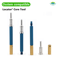 Outil universel de pose de localisateur dentaire pour remplacement d'inserts d'abutments de surprothèse, kit d'instruments chirurgicaux en acier inoxydable OEM ODM