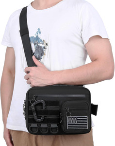 Bolsa de pecho táctica para hombre con muestra gratis, venta al por mayor, tela Oxford de camuflaje, bandolera, bolso deportivo para exteriores, estilo con cierre de cremallera - Product Image 6
