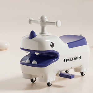 Factory Wholesale Ride on Plastic Toy Car Kids <strong>Wiggle</strong> Swing Car Dinosaur Four-Wheel <strong>Scooter</strong> for Indoor Outdoor Play - Product Image 3