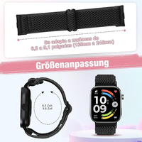 bracelet de montre élastique réglable en nylon pour xiaomi redmi watch 5 / redmi watch 4 / xiaomi smart band 9 pro / smart band