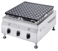 Machine à mini-crêpes à gaz 100 trous à prix compétitif en acier inoxydable, autres machines à snacks pour usage domestique et restaurants