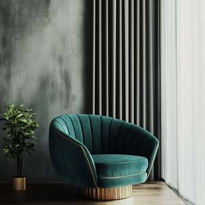 Vente en gros Chaise canapé de loisir en velours multicolore Chaise confortable de loisir moderne pour salon avec cadre en métal - Product Image 1