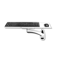 Support mural pliable pour clavier en alliage d'aluminium à double usage, pivotant à 360 degrés, 60*18,5 cm (en stock)