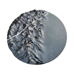 Tavolino moderno basso rotondo tavolino con superficie in marmo a onde oceaniche tavolino grande in <span class=keywords><strong>pietra</strong></span> liquida ad <span class=keywords><strong>arco</strong></span> - Product Image 2