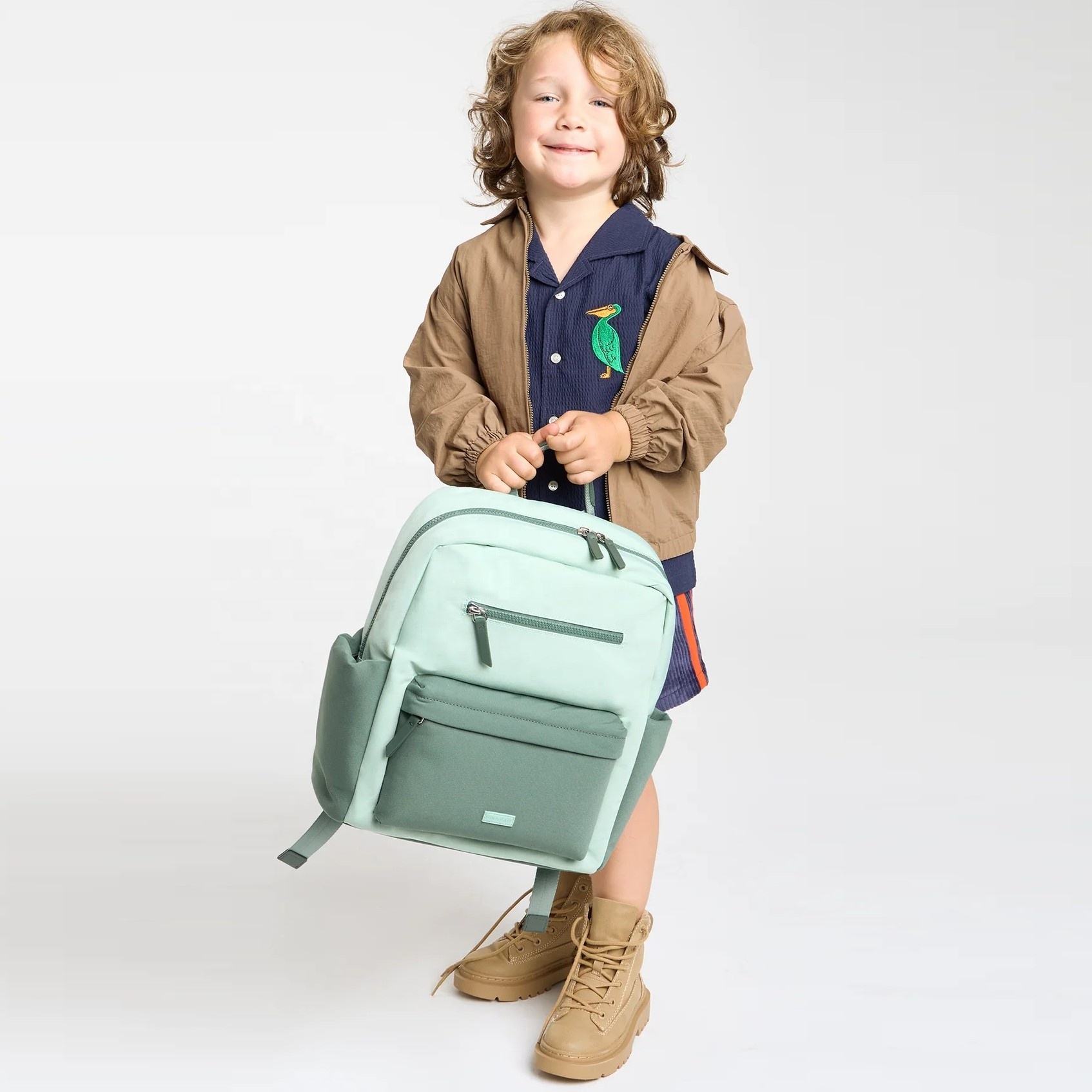 Brands Logo School Bag Customizable Backpacks for Teenagers