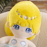 Poupée en peluche sirène personnalisée, adorable et personnalisable, en coton, avec tenues, jouet en peluche doux, peluches Kawaii, vente en gros OEM ODM