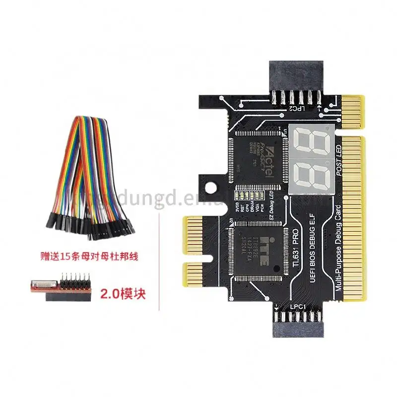 Tarjeta de diagnóstico del analizador de la placa base del kit PCI PCI-E LPC-Debug Post Test