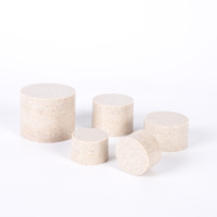 Pot cosmétique biodégradable en paille de blé, écologique, pour crème contour des yeux et baume hydratant, pot vide naturel et durable