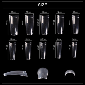 500 faux ongles carrés français pleine couverture en ABS, droits, sans plis, pour extension de manucure - Product Image 6