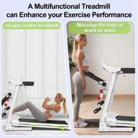 Tapis roulant électrique pliable pour la maison et les salles de sport commerciales avec moteur puissant, modes de course et de marche