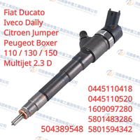 Livraison gratuite 0445110418 0445110520 injecteur de carburant Diesel adapté pour Fiat Ducato Iveco Daily Citroen Peugeot 2.3D