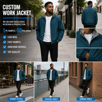 Veste coupe-vent réversible pour homme en tissu technique, col montant, fermeture éclair bidirectionnelle, intérieur contrastant, coupe-vent, style bomber